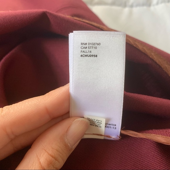 KATE SPADE SATURDAY Mahogany Red Deep V Neck A Line Dress - Picture 12 of 12